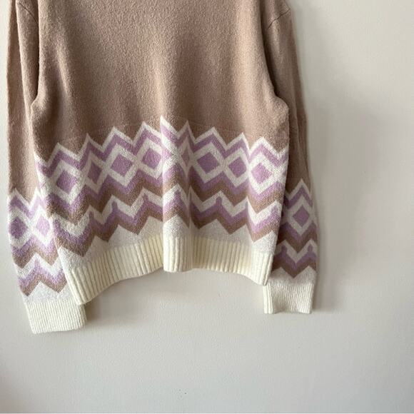 J. Crew Geometric Fair Isle Crewneck Sweater - Picture 5 of 9